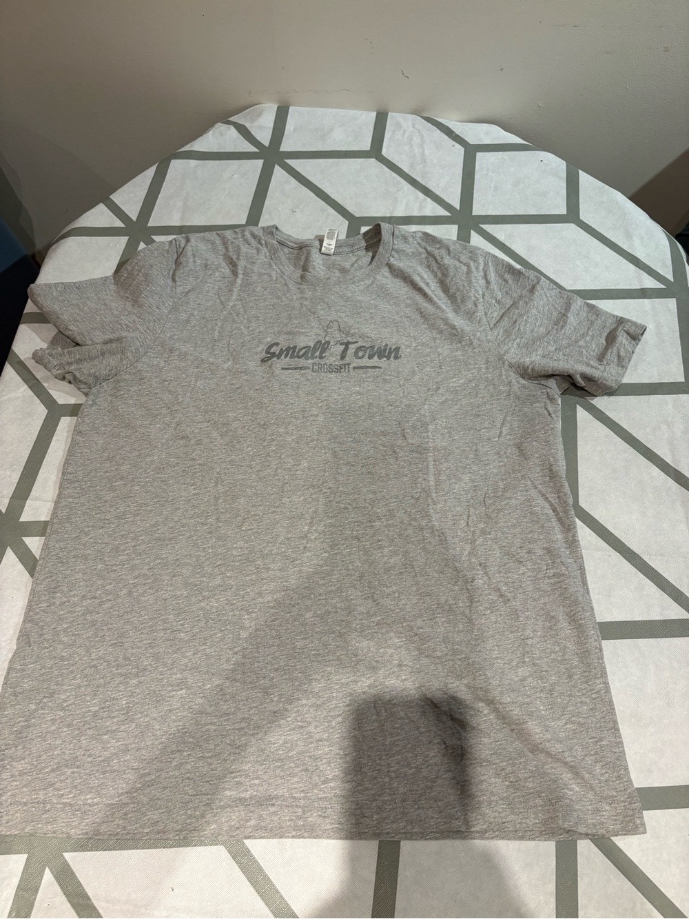 Bella Canvas Heather Gray Short Sleeve Tee with Subtle Chest Logo